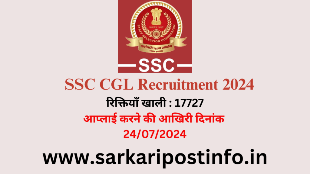 SSC CGL Recruitment 2024