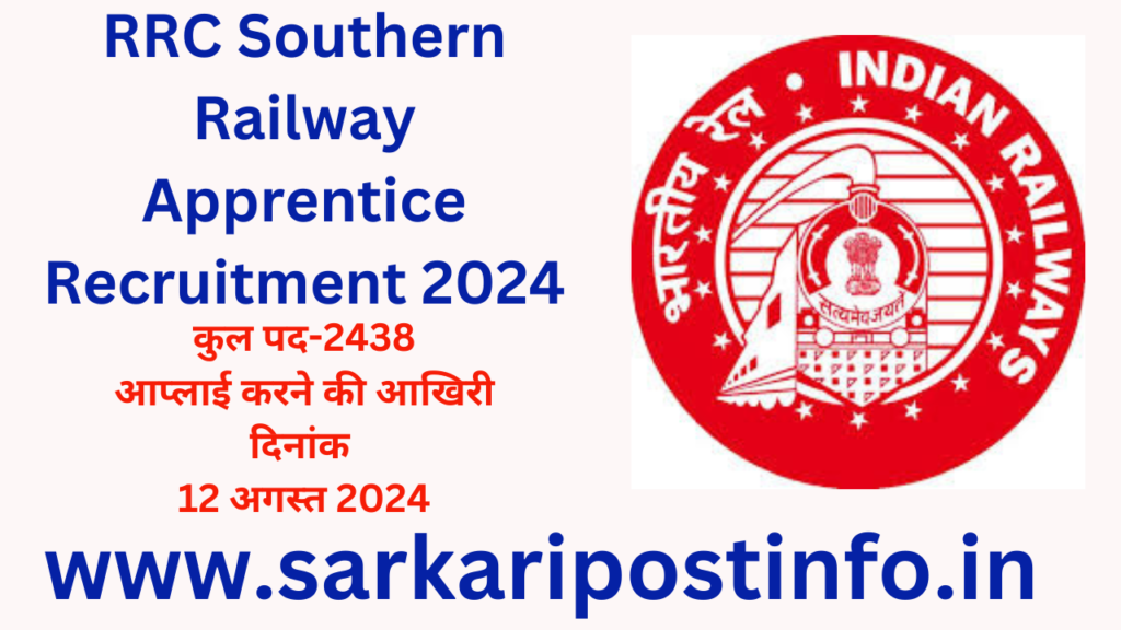 RRC Southern Railway Apprentice Recruitment 2024