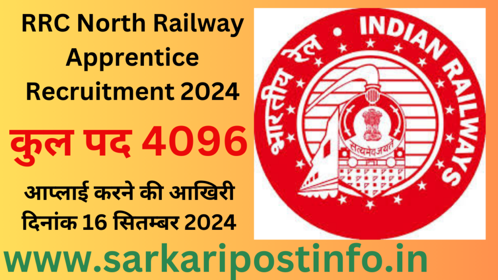 RRC North Railway Apprentice Recruitment 2024