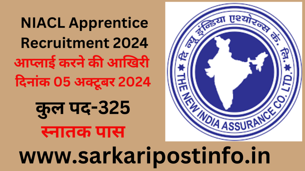 NIACL Apprentice Recruitment 2024