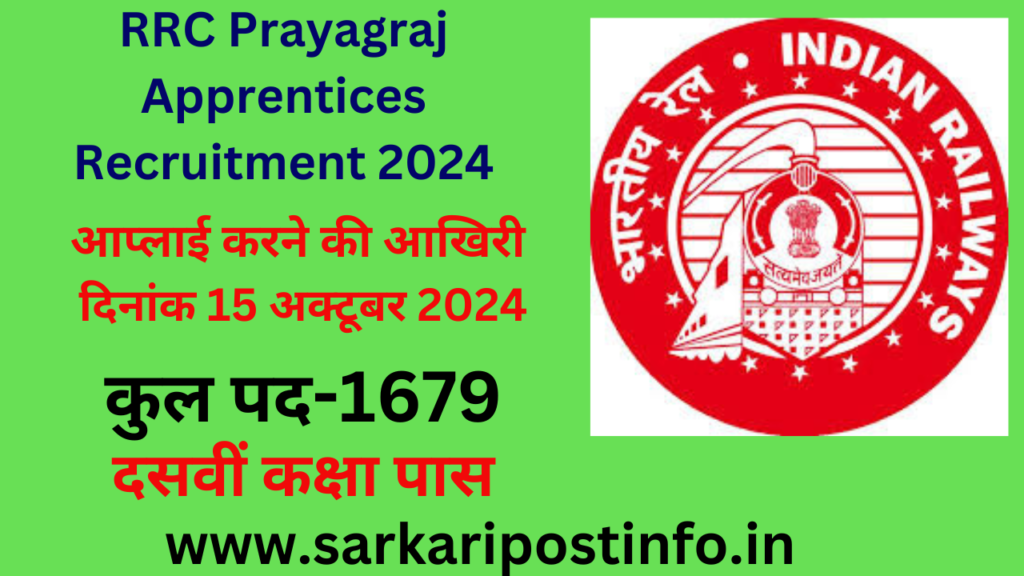 RRC Prayagraj Apprentices Recruitment 2024