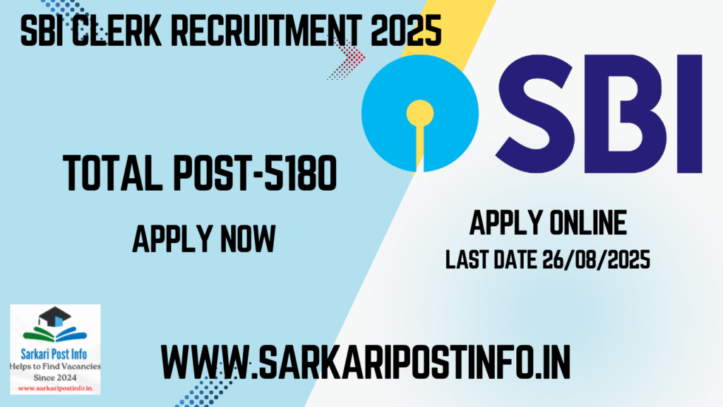 SBI Clerk Recruitment 2025