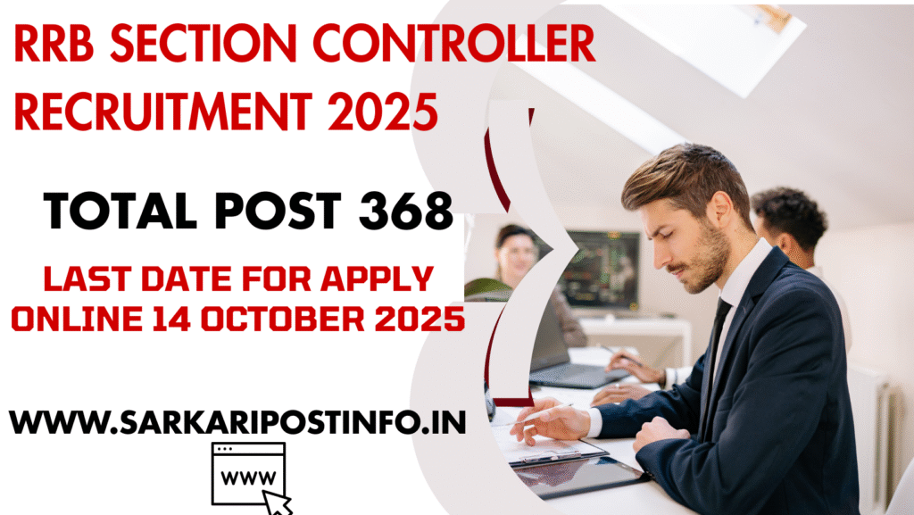 RRB Section Controller Recruitment 2025